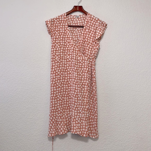 Rails Leanne Sweehearts Print Silk Wrap Dress - Picture 4 of 16